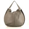 Bottega Veneta shoulder bag in grey grained leather - 360 thumbnail