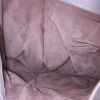 Sac porté épaule Bottega Veneta en cuir grainé gris - Detail D2 thumbnail