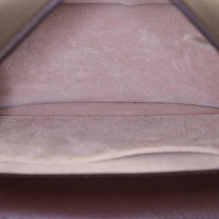 Sac bandoulière Chloé Nile en cuir aubergine - Detail D3