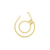 Dinh Van Menottes R27,5 earring in yellow gold and diamonds - 00pp thumbnail