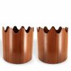 Pierluigi Ghianda, two prototypes of stackable pot covers, made of cherry wood, 1970s - 00pp thumbnail