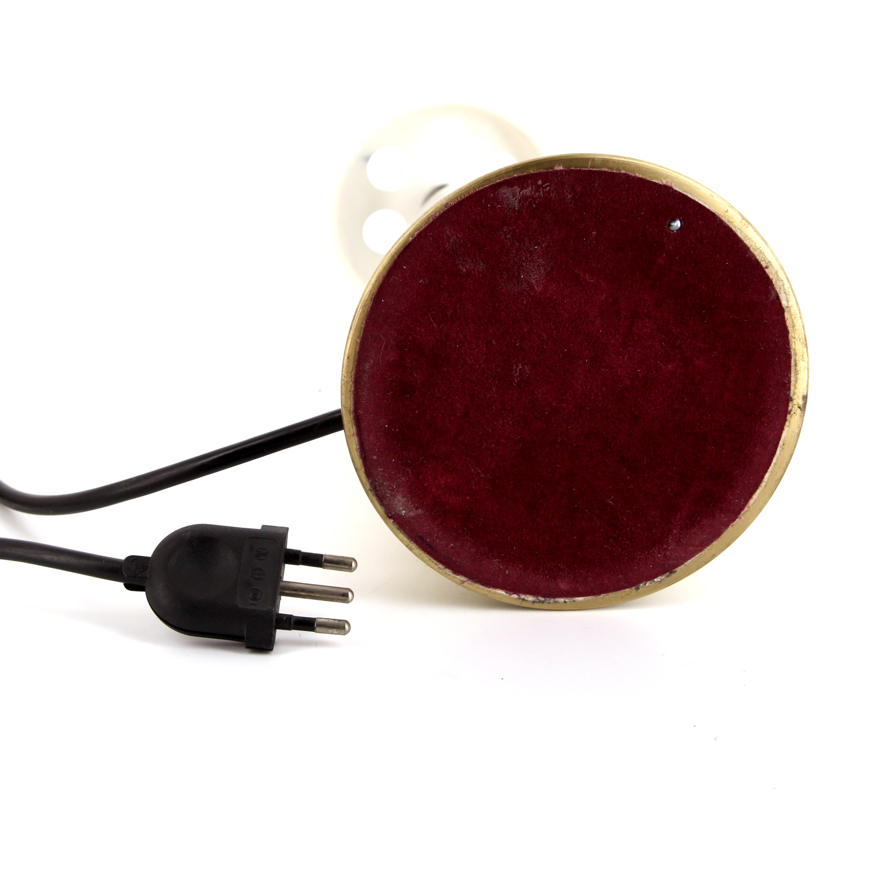 Gio Ponti, "Bille" table lamp in brass and opaline glass, Fontana Arte edition, 1970s - Detail D3