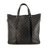 Louis Vuitton Tadao handbag in grey damier canvas and black leather - 360 thumbnail