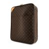Valise cabine Louis Vuitton Pegase en toile monogram marron et cuir naturel - 00pp thumbnail
