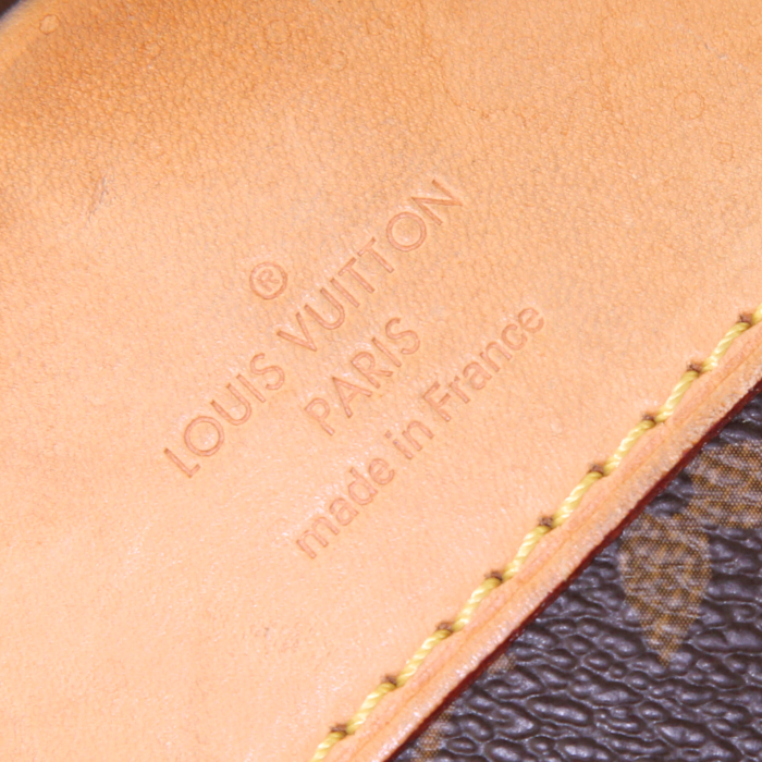 Louis Vuitton Pegase luggage in brown monogram canvas and natural leather - Detail D4