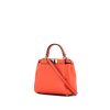Fendi Micro Peekaboo handbag in red leather - 00pp thumbnail