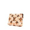 Pochette Louis Vuitton PocheToilette26 en toile monogram orange blanche et noire - 00pp thumbnail