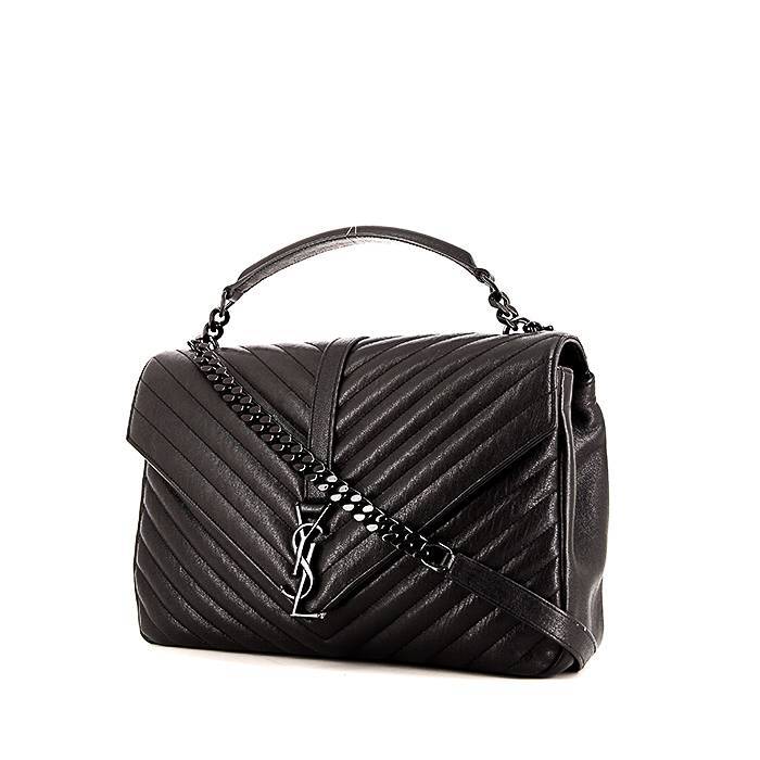 LARGE COLLEGE IN QUILTED LEATHER, Saint Laurent