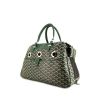 Goyard Hulot travel bag in green monogram canvas and green leather - 00pp thumbnail