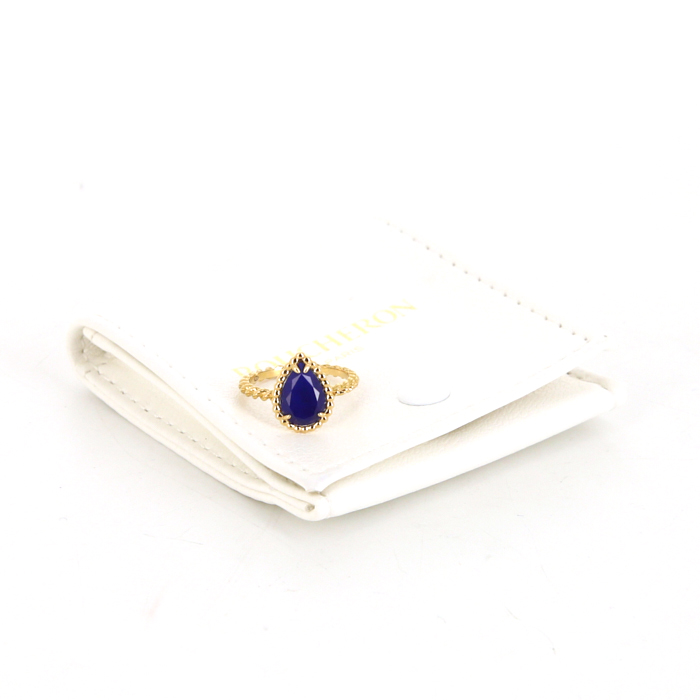 Boucheron Serpent Bohème size S ring in yellow gold and lapis-lazuli - Detail D2