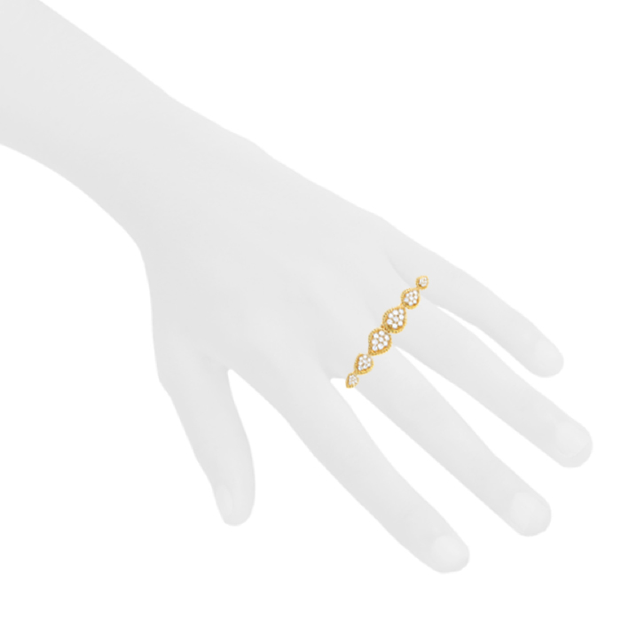 Anello Boucheron Serpent Bohème in oro giallo e diamanti - Detail D2