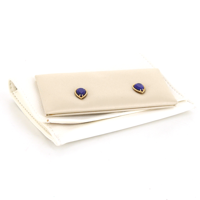 Boucheron Serpent Bohème earrings in yellow gold and lapis-lazuli - Detail D2