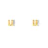Boucheron Quatre Radiant Edition earrings in yellow gold,  white gold and diamonds - 00pp thumbnail