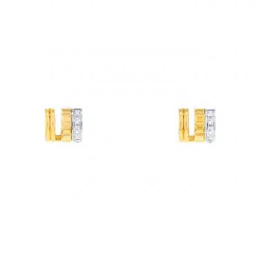 Pendientes Boucheron Quatre Radiant Edition en oro amarillo,  oro blanco y diamantes