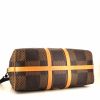 Louis Vuitton Keepall 50 Editions Limitées Nigo weekend bag in brown damier canvas and natural leather - Detail D5 thumbnail