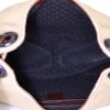 Shopping bag Gucci in tela beige e pelle marrone - Detail D2 thumbnail