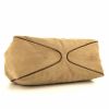 Gucci shopping bag in beige canvas and brown leather - Detail D4 thumbnail