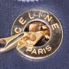 Celine Vintage shoulder bag in navy blue leather - Detail D4 thumbnail