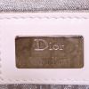 Borsa Dior Saddle in raso bianco con decorazione a piume e pelle bianca - Detail D3 thumbnail