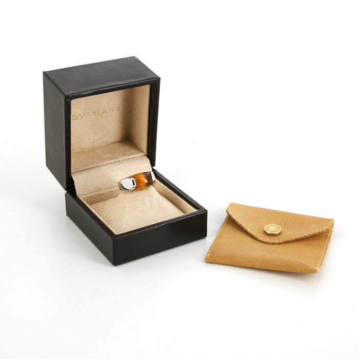 Sortija Bulgari Tronchetto en oro blanco y citrino - Detail D2