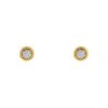 Orecchini a bottone Tiffany & Co in platino,  oro giallo e diamanti - 00pp thumbnail