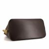 Louis Vuitton Alma handbag in brown damier canvas and brown leather - Detail D5 thumbnail