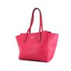 Gucci Swing small model shopping bag in fushia pink grained leather - 00pp thumbnail