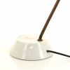 Bruno Gatta, model 8023 desk lamp, in marble, brass and red lacquered metal, Stilnovo edition, publisher's label, 1960s - Detail D4 thumbnail