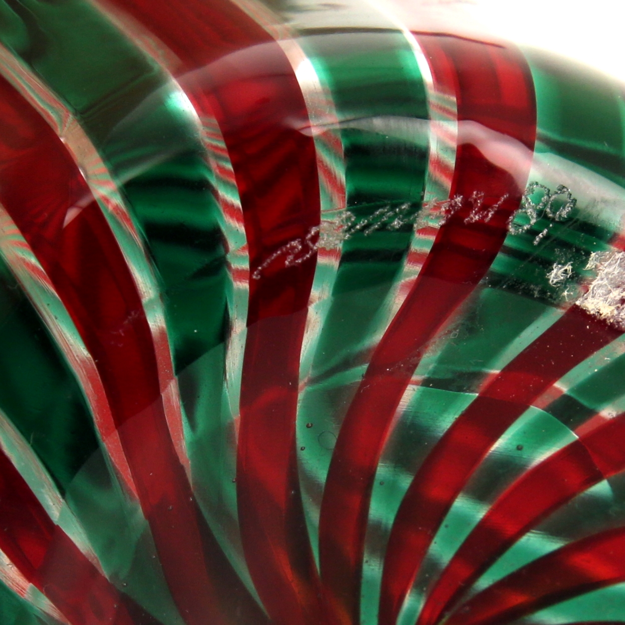 Gio Ponti, "Morandiane" bottle, in Murano glass, Venini manufacture, signed and dated, from 1989 - Detail D1