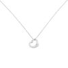 Tiffany & Co Open Heart small model necklace in silver and diamond - 00pp thumbnail