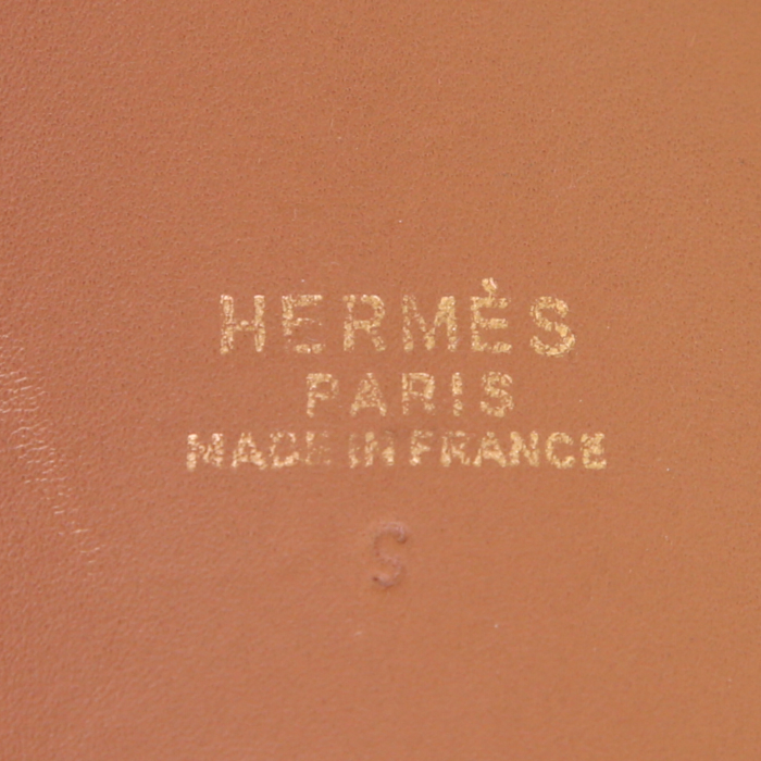 Ceinture Hermes Médor en cuir epsom vert - Detail D1