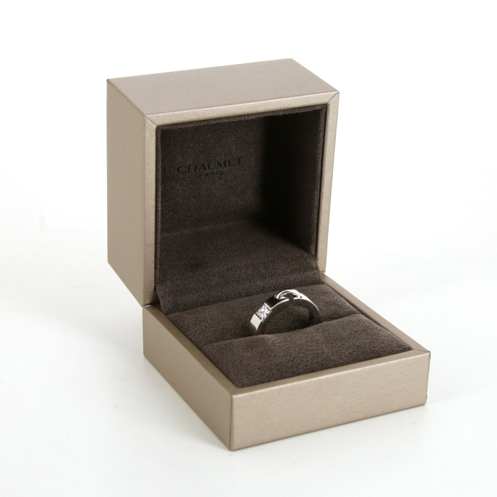 Sortija Chaumet Lien en oro blanco y diamantes - Detail D2