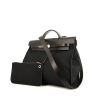 Hermes Herbag handbag in black canvas and black leather - 00pp thumbnail