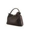 Fendi Peekaboo handbag in dark brown leather - 00pp thumbnail