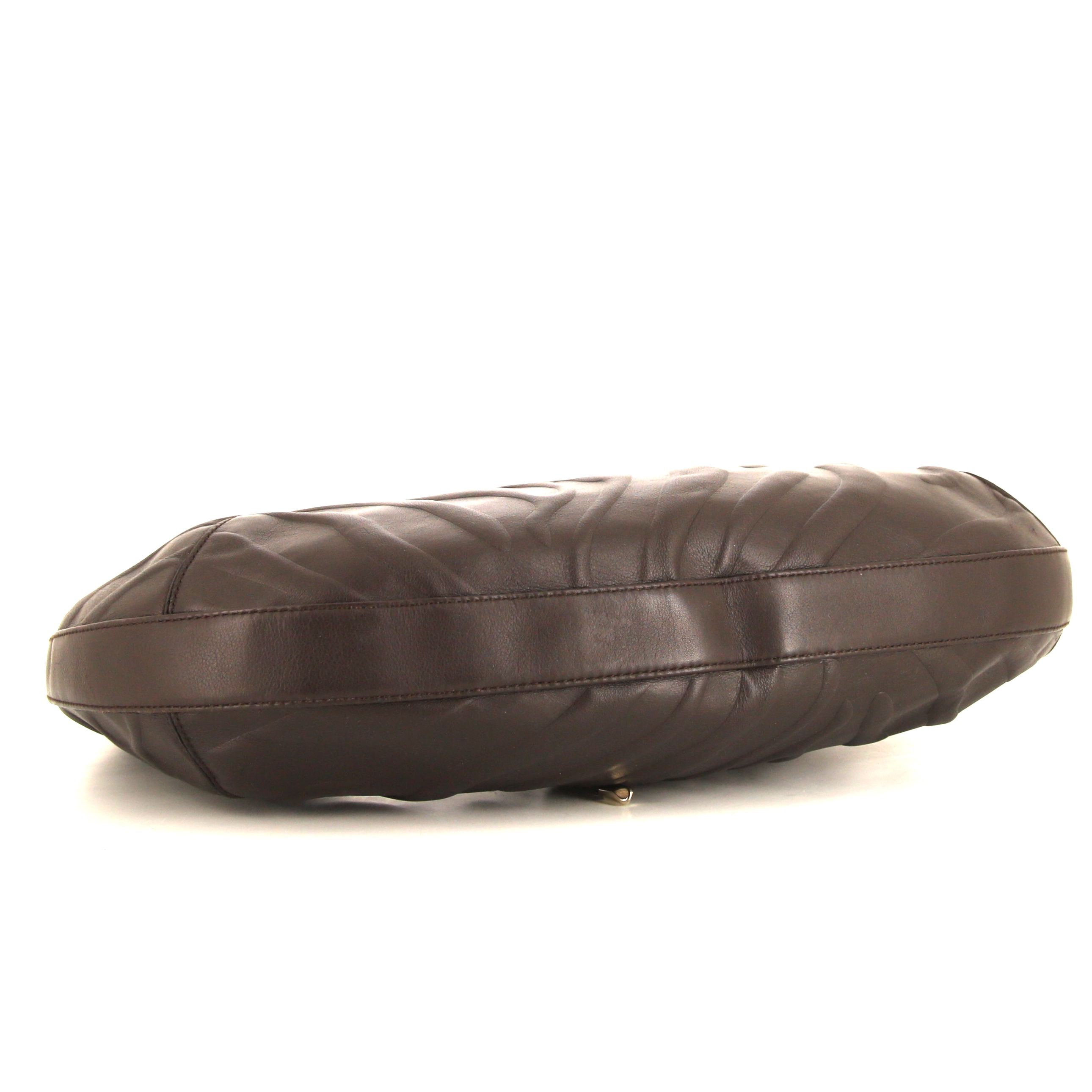 Bolso de mano Cartier Panthère en cuero marrón - Detail D4