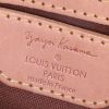 Borsa Louis Vuitton Speedy Editions Limitées Yayoi Kusama in tela monogram marrone e bianca con motivo e pelle naturale - Detail D3 thumbnail