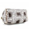 Louis Vuitton Speedy Editions Limitées Yayoi Kusama handbag in brown and white monogram canvas and natural leather - Detail D4 thumbnail