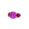 Pomellato Rouge Passion ring in 9 carats pink gold and synthetic ruby - 00pp thumbnail