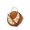 Chloé Pixie shoulder bag in beige leather and beige raphia - 00pp thumbnail