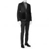 Bolso bandolera Louis Vuitton Geant Messager en lona negra y cuero negro - Detail D1 thumbnail