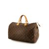 Louis Vuitton Speedy 40 cm handbag in brown monogram canvas and natural leather - 00pp thumbnail