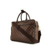 Louis Vuitton Icare briefcase in ebene damier canvas and brown leather - 00pp thumbnail