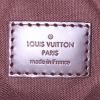 Porta-documentos Louis Vuitton Icare en lona a cuadros ébano y cuero marrón - Detail D4 thumbnail