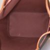 Louis Vuitton petit Noé shoulder bag in brown monogram canvas and natural leather - Detail D2 thumbnail