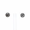 Paire de clous d'oreilles Bulgari en or jaune et nacre blanche - 360 thumbnail
