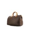 Bolso de mano Louis Vuitton Speedy 35 en lona Monogram marrón y cuero natural - 00pp thumbnail