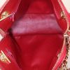 Chanel Vintage handbag in red quilted leather - Detail D2 thumbnail
