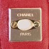 Borsa Chanel Vintage in pelle trapuntata rossa con motivo - Detail D3 thumbnail