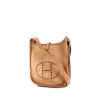 Hermès Mini Evelyne mini shoulder bag in brown doblis calfskin - 00pp thumbnail