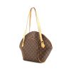 Bolso para llevar al hombro Louis Vuitton Ellipse modelo grande en lona Monogram marrón y cuero natural - 00pp thumbnail